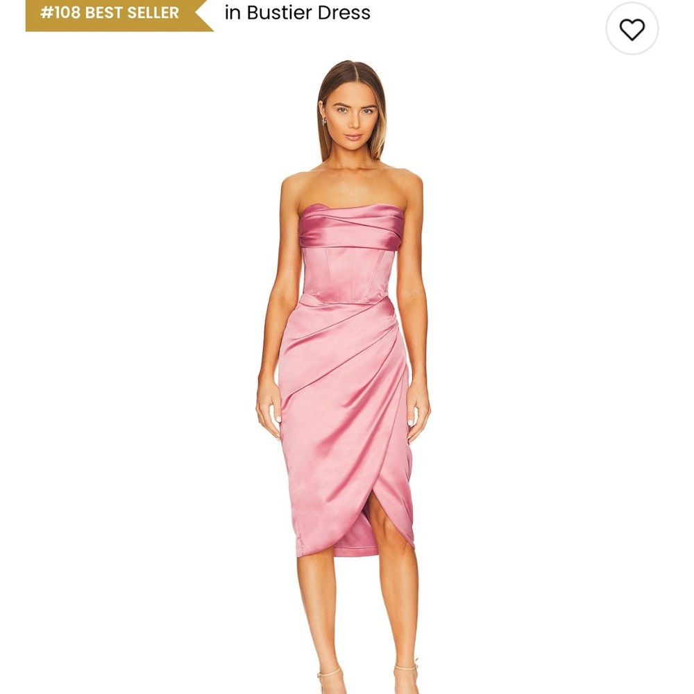 Jamila Corset Pink Strapless Dress REVOLVE